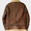  	Johnson Brown SF Shearling Soft Leather Jacket