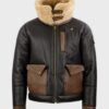  	Jones-SF Shearling Bomber Black Jacket