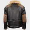 Jones-SF Shearling Bomber Black Jacket Jones-SF Shearling Bomber Black Jacket