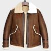  	Harris-SF Flight Sheepskin Shearling Leather Jacket