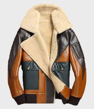  	Sheepskin Miller Shearling Bomber Jacket