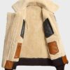  	Sheepskin Miller Shearling Bomber Jacket