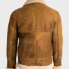  	Jay Brown Sheepskin SF Leather Jacket