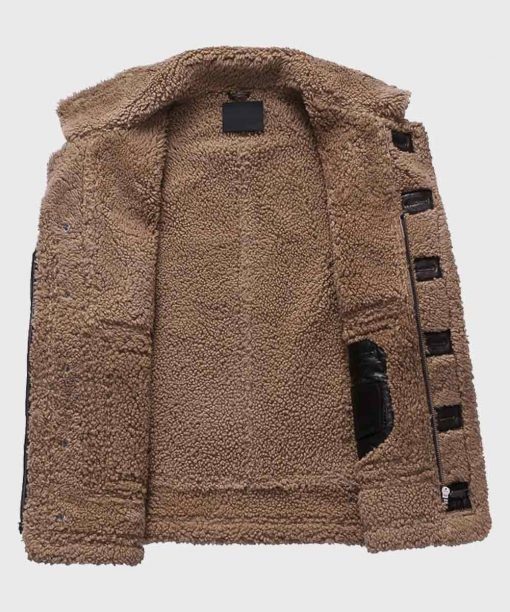 Edwards Sheepskin Shearling Fur Dark Brown Jacket Edwards Sheepskin Shearling Fur Dark Brown Jacket