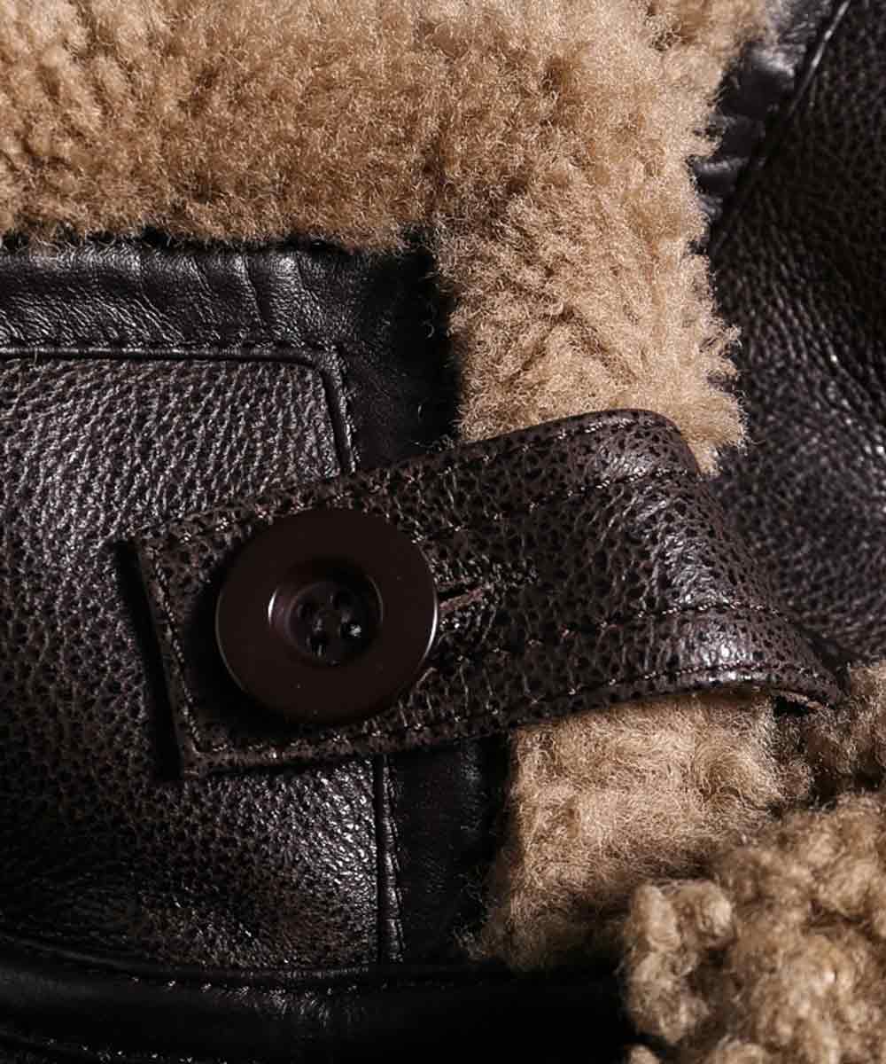 Edwards Sheepskin Shearling Fur Dark Brown Jacket Edwards Sheepskin Shearling Fur Dark Brown Jacket