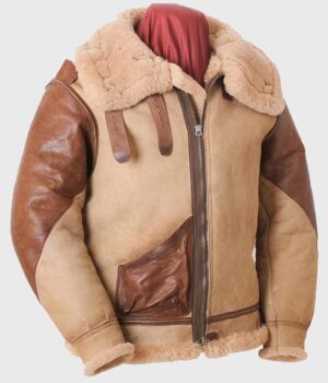  	Watson Tan Flying SF Shearling Light Brown Jacket