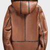  	Evan Genuine Sheepskin Shearling Brown Leather Jacket