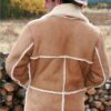  	Marlboro Man Shearling Sheepskin Brown Jacket