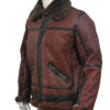 Darren SF Bomber Reddish Shaded Sheepskin Leather Jacket Darren SF Bomber Reddish Shaded Sheepskin Leather Jacket