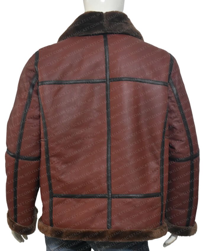 Darren SF Bomber Reddish Shaded Sheepskin Leather Jacket Darren SF Bomber Reddish Shaded Sheepskin Leather Jacket