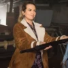  	Supernatural Donna Hanscum Brown Suede Jacket