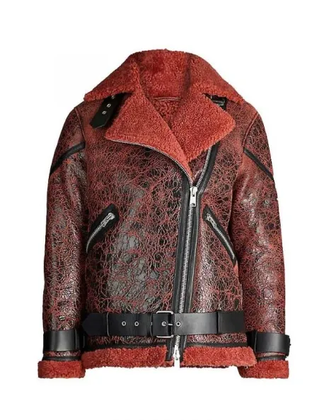 Wynonna Earp S04 Melanie Scrofano Shearling Fur Jacket Wynonna Earp S04 Melanie Scrofano Shearling Fur Jacket