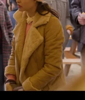  	Madison St Claire October Faction Suede Shearling Jacket