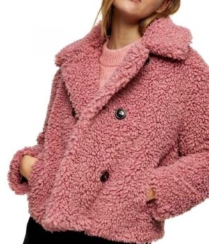 	The Young and The Restless Faith Newman Pink Sherpa Jacket