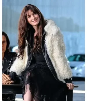  	WeCrashed Rebekah Neumann White Fur Jacket