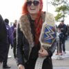  	WWE Becky Lynch Black Fur Jacket