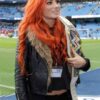  	WWE Becky Lynch Black Fur Jacket