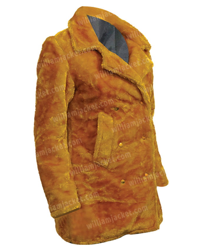 Selena Gomez Only Murders In The Building Orange Fur Jacket Selena Gomez Only Murders In The Building Orange Fur Jacket