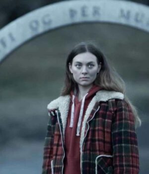  	Katla Ása Plaid Jacket Shearling Trim