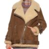  	Hailey Baldwin Velocite Brown Jacket