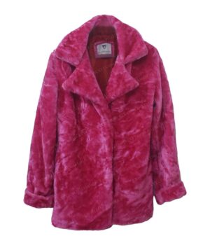  	Taylor Swift Pink Fur Jacket