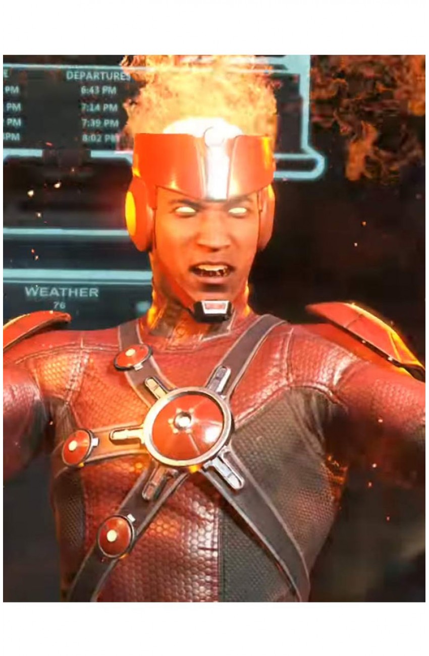 Firestorm Injustice 2 Red Costume Leather Jacket Firestorm Injustice 2 Red Costume Leather Jacket
