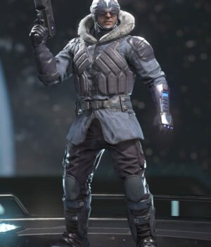  	Injustice 2 Captain Cold Parka Jacket With Hood