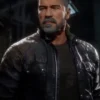  	Terminator T-800 Mortal Kombat 11 Leather Jacket
