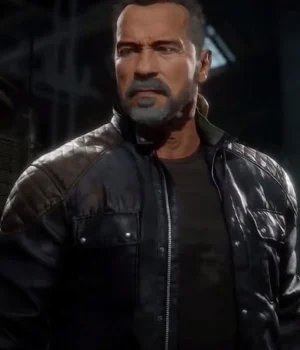  	Terminator T-800 Mortal Kombat 11 Leather Jacket