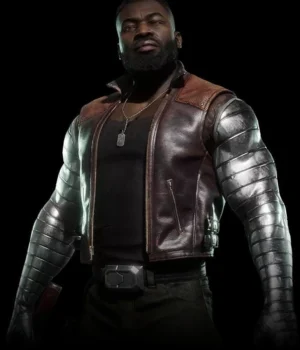  	Mortal Kombat 11 Jax Leather Brown Vest