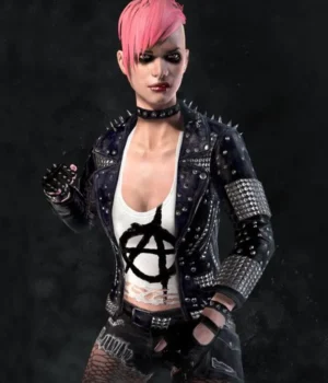  	Mortal Kombat 11 Cassie Cage Punk Studded Jacket