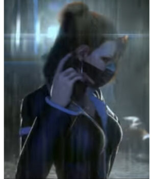  	The King of Fighters Destiny Mature Black Leather Jacket