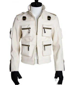  	King Of Fighters World Kyo Kusanagi White Leather Jacket