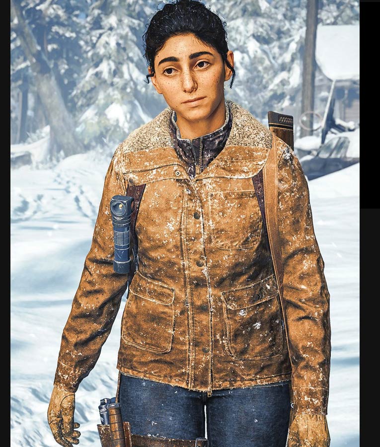 The Last Of Us Part II Game Dina Brown Leather Jacket The Last Of Us Part II Game Dina Brown Leather Jacket