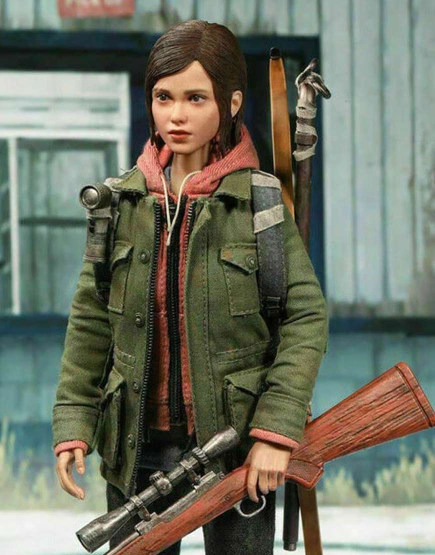 The Last Of Us Part II Ellie Green Cotton Jacket The Last Of Us Part II Ellie Green Cotton Jacket