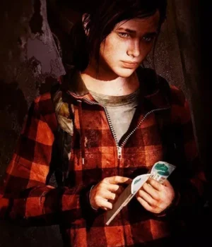  	Ellie The Last Of Us Part II Flannel Hoodie