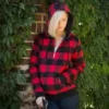  	Ellie The Last Of Us Part II Flannel Hoodie