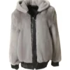  	Mens and Womens Reversible Mink Fur Bomber Jacket