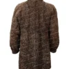  	Women Persian Lamb Swakara Broadtail Brown Fur Long Coat