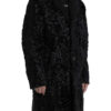 Men’s Persian Lamb Fur Mid Length Black Coat Men’s Persian Lamb Fur Mid Length Black Coat