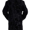 Men’s Persian Lamb Fur Mid Length Black Coat Men’s Persian Lamb Fur Mid Length Black Coat