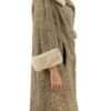 Women’s Real Astrakhan Curly Lamb Mink Fur Collar Coat Women’s Real Astrakhan Curly Lamb Mink Fur Collar Coat