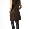  	Dennis Astrakhan Persian Lamb Fur Sleeveless Brown Coat