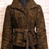  	Women Persian Lamb Karakul Fur Brown Jacket
