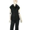 Winter Black Persian Lamb Fur Waistcoat Vest Winter Black Persian Lamb Fur Waistcoat Vest