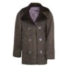  	Women Mink Collar Fur Persian Astrakhan Lamb Coat