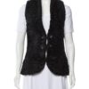  	Persian Lamb Women Shawl Lapel Fur Waistcoat Vest
