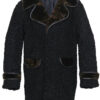  	Original Sheep Fur Collar Persian Lamb Fur Coat For Men