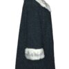  	Persian Lamb With Mink Fur Cuffs & Collar Women Trench Coat