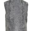 	Handmade Persian Lamb Karakul Astrakhan Grey Fur Waistcoat